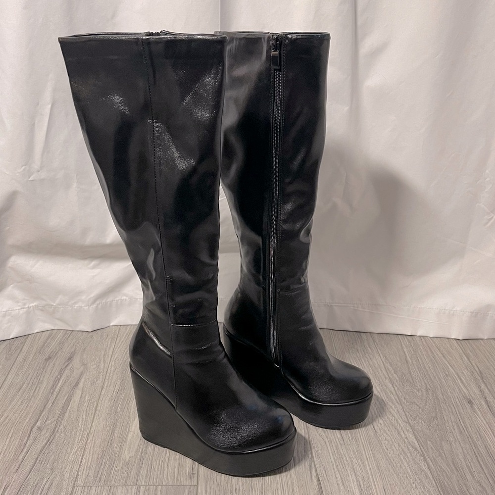 Y2K Black Platform Boots